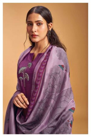 My Fashion Road Ganga Seona Winter Wear Pashmina Traditional Suit | S2005-D