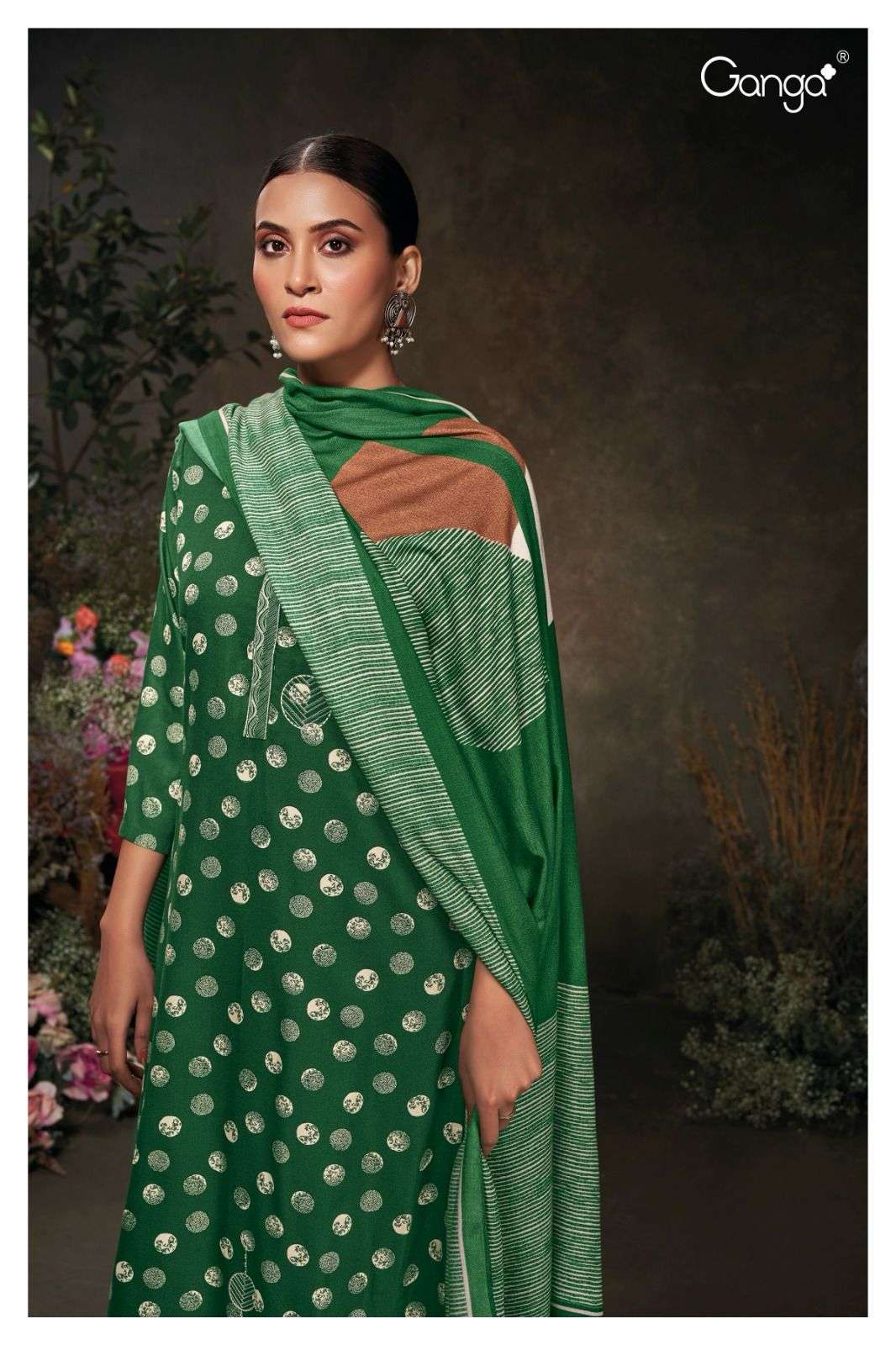 My Fashion Road Ganga Sukama Traditional Wear Branded Pashmina Ladies Suit | S2014-C My Fashion Road Ganga Sukama Traditional Wear Branded Pashmina Ladies Suit | S2014-C