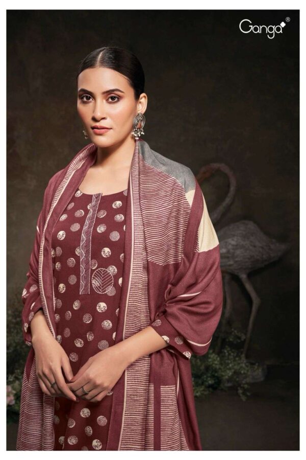 My Fashion Road Ganga Sukama Traditional Wear Branded Pashmina Ladies Suit | S2014-A