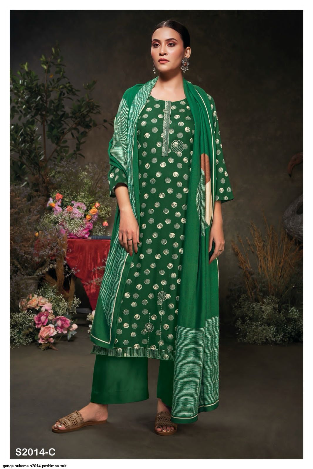 My Fashion Road Ganga Sukama Pashmina Winter Unstitched Suit | S2014-C My Fashion Road Ganga Sukama Pashmina Winter Unstitched Suit | S2014-C