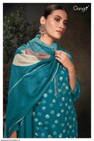 My Fashion Road Ganga Sukama Pashmina Winter Unstitched Suit | S2014-B