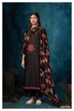 My Fashion Road Ganga Taryn Pure Pashmina Winter Unstitched Suit | S2072-B