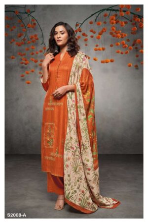 My Fashion Road Ganga Variyan Exclusive Pashmina Winter Unstitched Suit | S2008-A