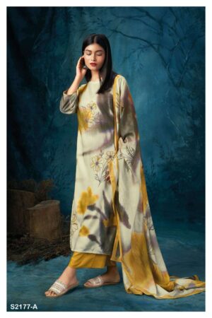 My Fashion Road Ganga Wilma Exclusive Pure Pashmina Winter Suit | S2177-A
