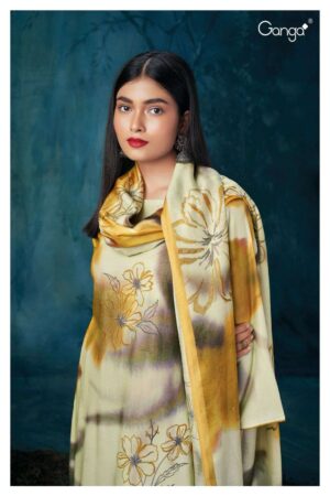 My Fashion Road Ganga Wilma Exclusive Pure Pashmina Winter Suit | S2177-A
