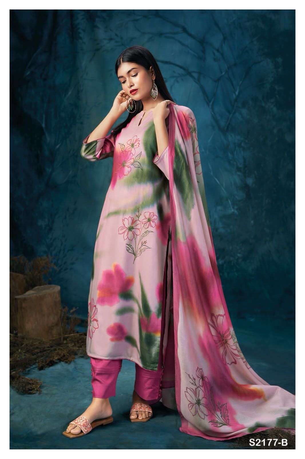 My Fashion Road Ganga Wilma Exclusive Pure Pashmina Winter Suit | S2177-B My Fashion Road Ganga Wilma Exclusive Pure Pashmina Winter Suit | S2177-B
