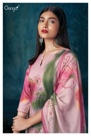 My Fashion Road Ganga Wilma Exclusive Pure Pashmina Winter Suit | S2177-B