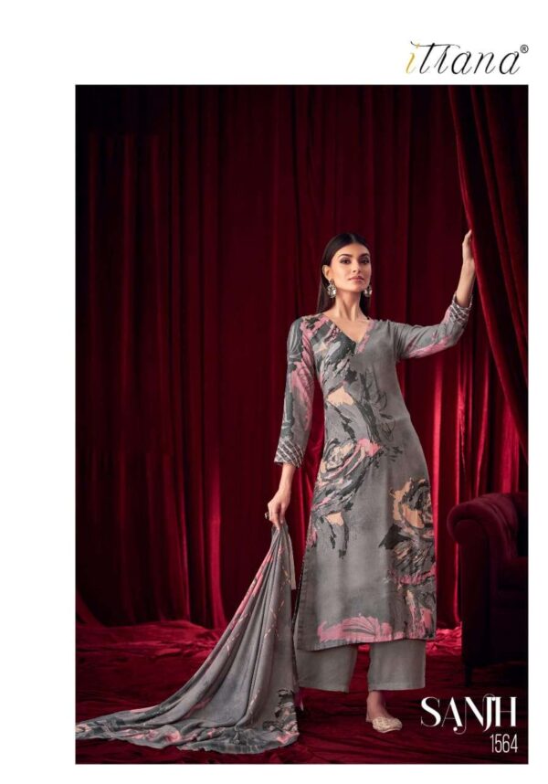 My Fashion Road Itrana Sanjh Digital Prints Winter Collection Ladies Suit | 1564
