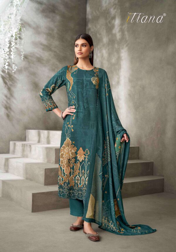 My Fashion Road Itrana Sirin Fancy Staple Twill Winter Suit | 1248