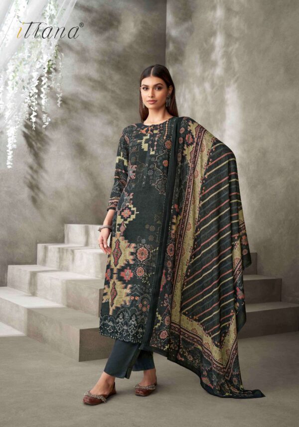 My Fashion Road Itrana Sirin Fancy Staple Twill Winter Suit | 1235