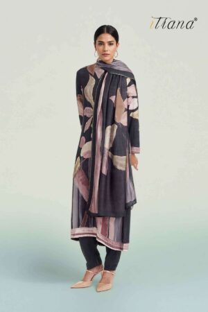 My Fashion Road Itrana Zeenat Digital Prints Staple Twill Winter Suit | 846