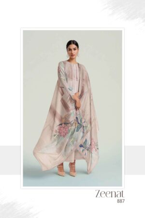 My Fashion Road Itrana Zeenat Digital Prints Staple Twill Winter Suit | 887