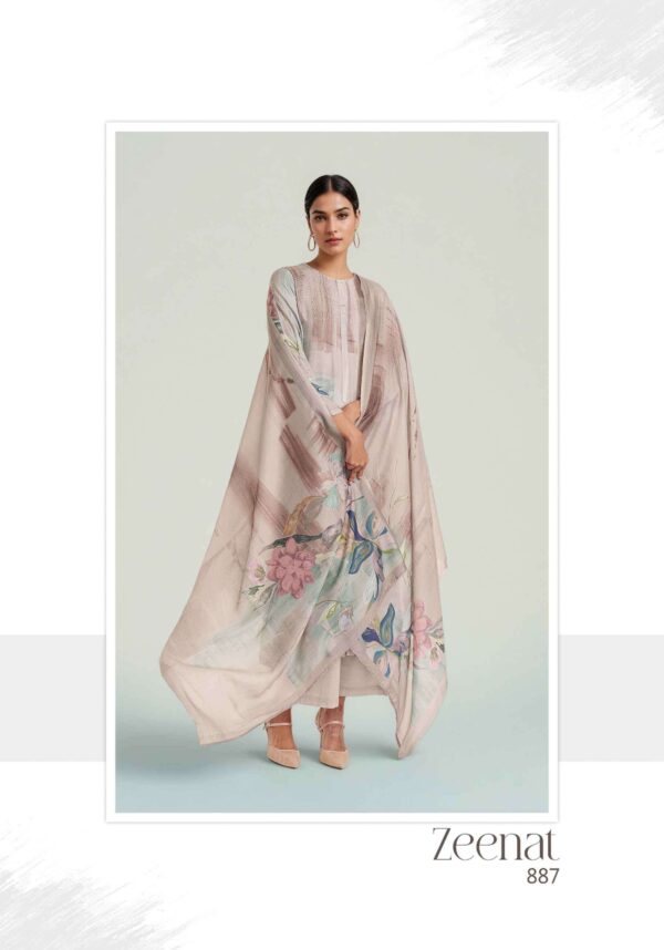 My Fashion Road Itrana Zeenat Digital Prints Staple Twill Winter Suit | 887