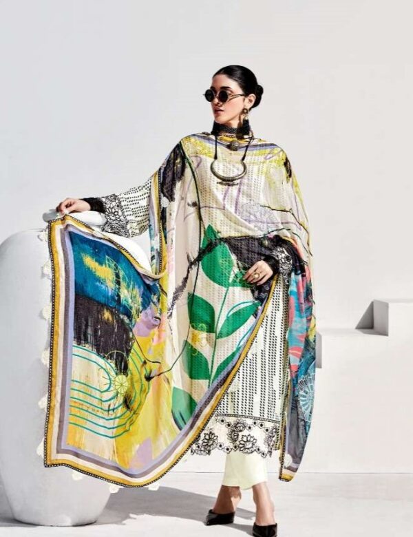 My Fashion Road Kimora Heer Gazab Digital Prints Pure Muslin Suit | 9485