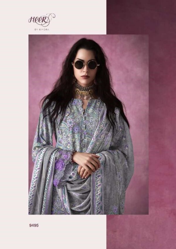 My Fashion Road Kimora Heer Star Pure Muslin Designer Exclusive Suit | 9495