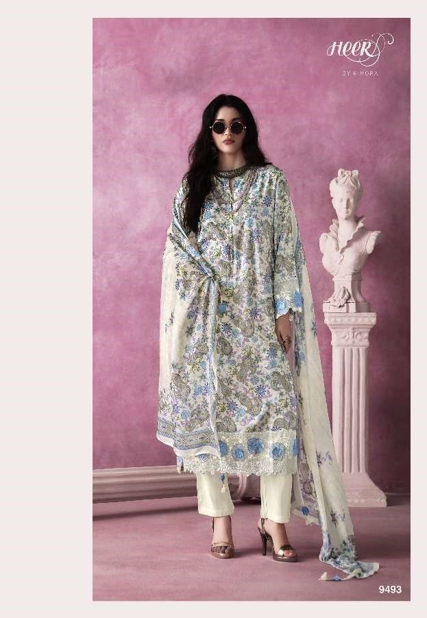 My Fashion Road Kimora Heer Star Pure Muslin Designer Exclusive Suit | 9493 My Fashion Road Kimora Heer Star Pure Muslin Designer Exclusive Suit | 9493