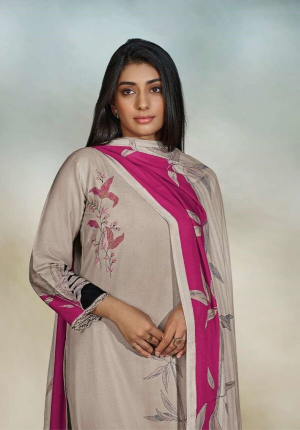 My Fashion Road Omtex Larissa Exclusive Digital Prints Pure Winter Pashmina Suit | 5951-A