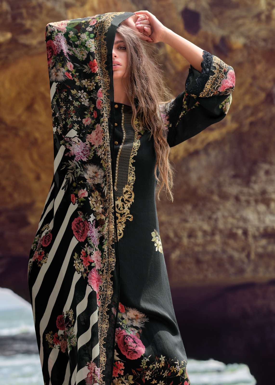 My Fashion Road Varsha Callista Digital Prints Fancy Crape Suit | CL-01