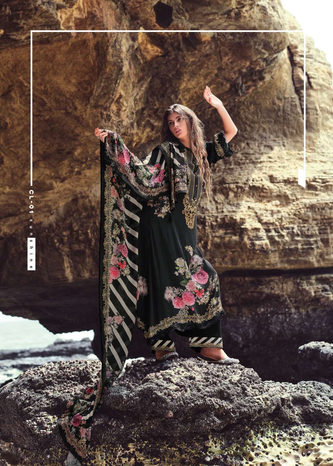 My Fashion Road Varsha Callista Digital Prints Fancy Crape Suit | CL-01