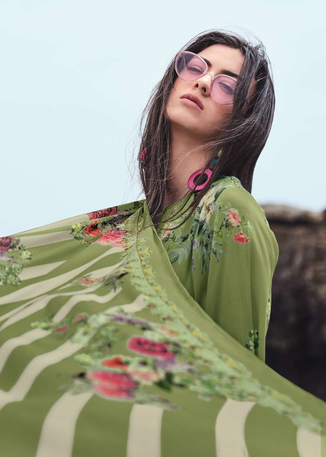 My Fashion Road Varsha Callista Digital Prints Fancy Crape Suit | CL-03