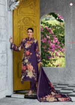 My Fashion Road Varsha Dark Petals Fancy Viscose Winter Pashmina Ladies Unstitched Suit | DP-05
