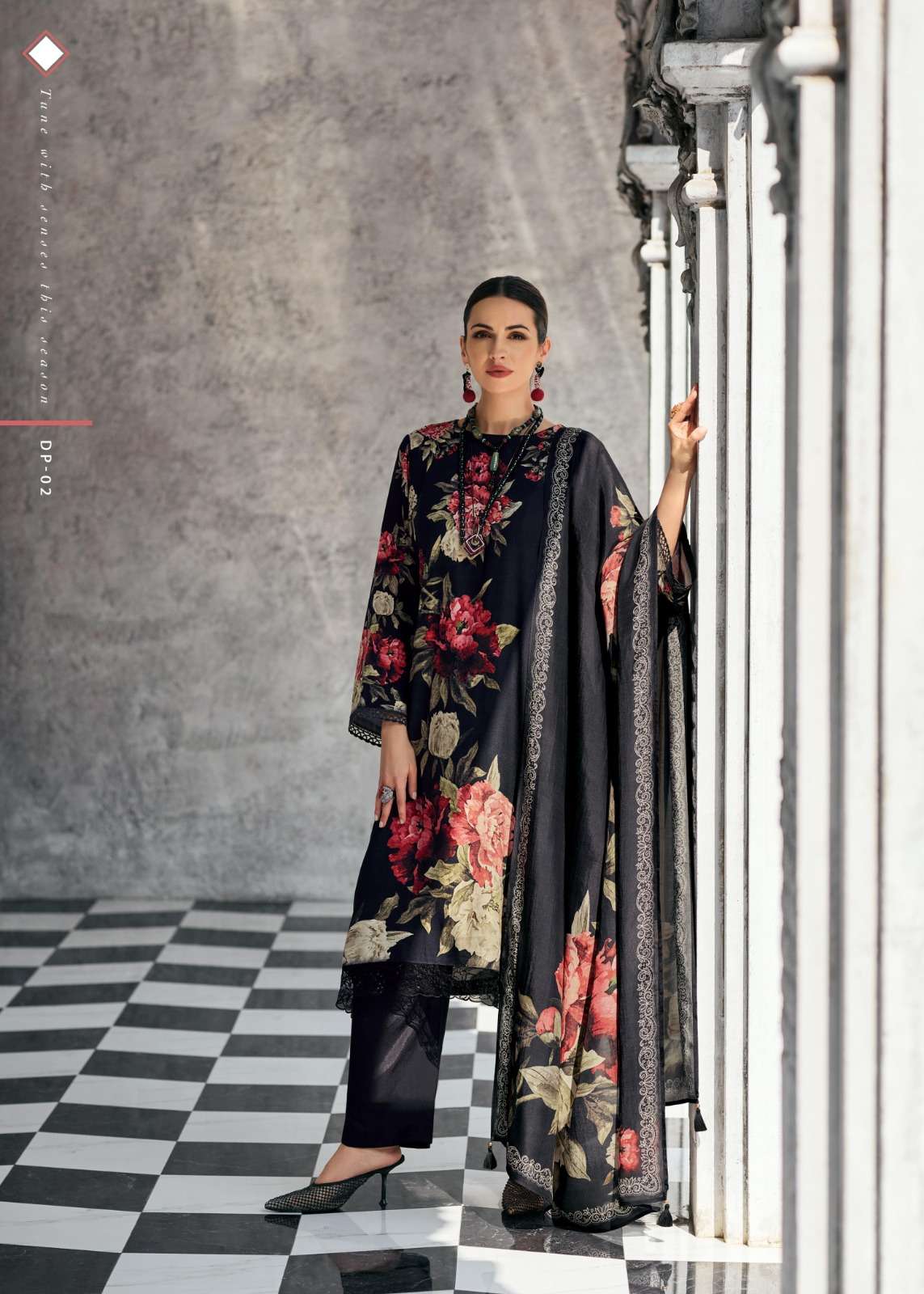 My Fashion Road Varsha Dark Petals Fancy Viscose Winter Pashmina Ladies Unstitched Suit | DP-02 My Fashion Road Varsha Dark Petals Fancy Viscose Winter Pashmina Ladies Unstitched Suit | DP-02