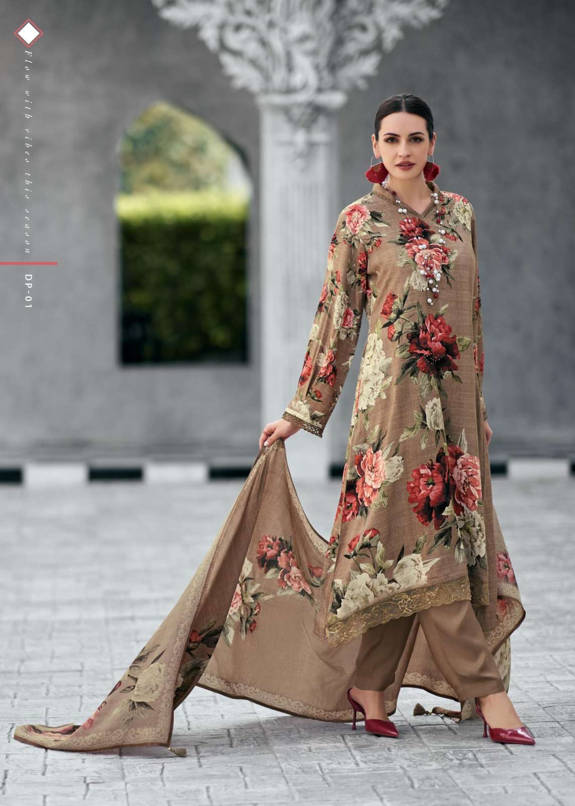 My Fashion Road Varsha Dark Petals Fancy Viscose Winter Pashmina Ladies Unstitched Suit | DP-01 My Fashion Road Varsha Dark Petals Fancy Viscose Winter Pashmina Ladies Unstitched Suit | DP-01
