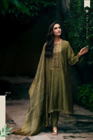 My Fashion Road Varsha Neelgiri Fancy Muslin Latest Suit | NG-04