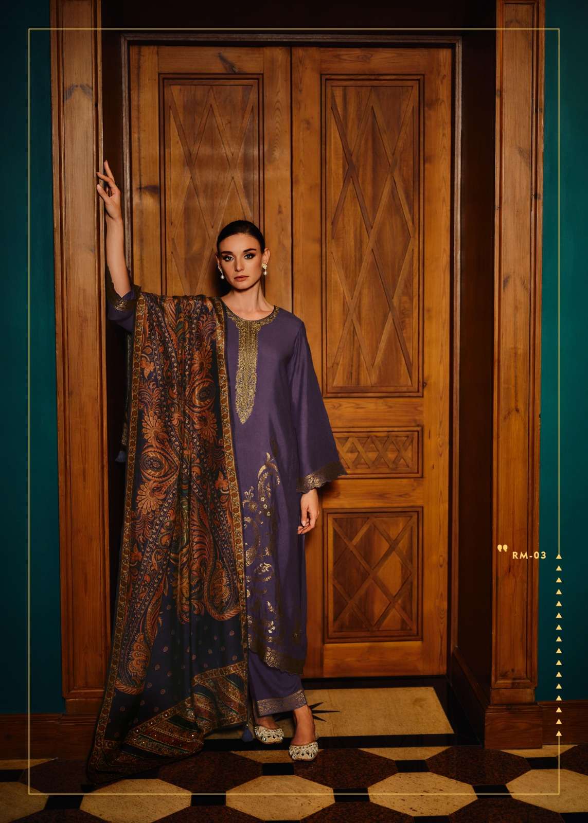 My Fashion Road Varsha Resham Designer Woven Pattern Pashmina Suit | RM-03 My Fashion Road Varsha Resham Designer Woven Pattern Pashmina Suit | RM-03