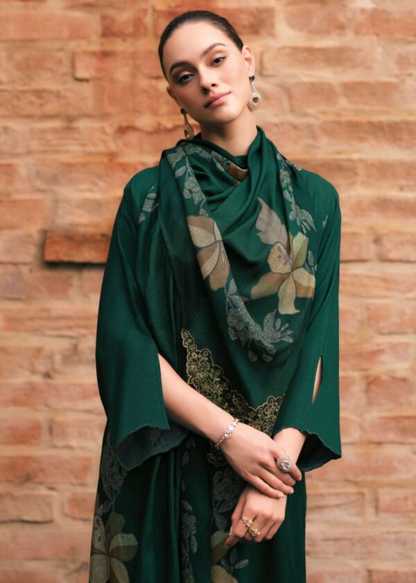 My Fashion Road Varsha The Purple Flower Exclusive Fancy Pashmina Suit | TPF-05