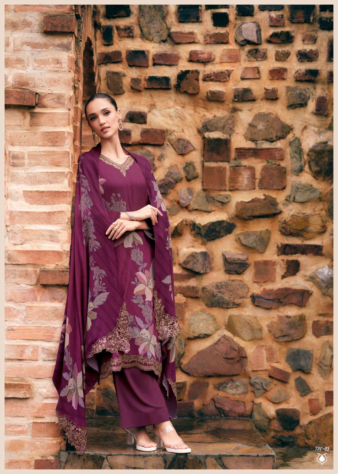 My Fashion Road Varsha The Purple Flower Exclusive Fancy Pashmina Suit | TPF-03 My Fashion Road Varsha The Purple Flower Exclusive Fancy Pashmina Suit | TPF-03