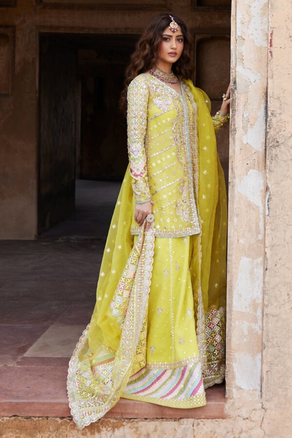 My Fashion Road Qalamkar Shadmani Formals | Bridal Collection 2025 | Sajal Ali | SH-05