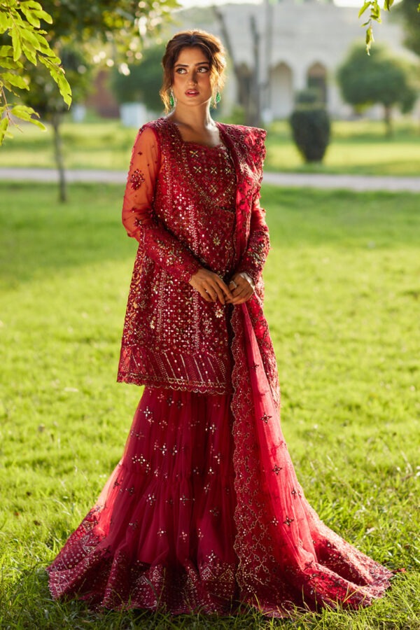 My Fashion Road Qalamkar Shadmani Formals | Bridal Collection 2025 | Sajal Ali | SH-07