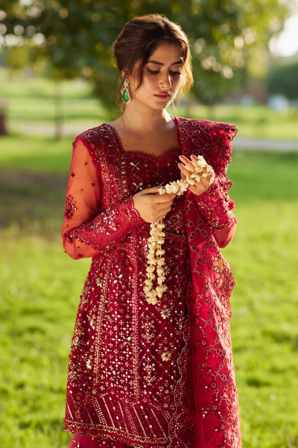My Fashion Road Qalamkar Shadmani Formals | Bridal Collection 2025 | Sajal Ali | SH-07