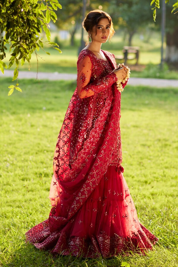 My Fashion Road Qalamkar Shadmani Formals | Bridal Collection 2025 | Sajal Ali | SH-07