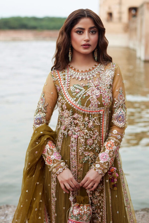 My Fashion Road Qalamkar Shadmani Formals | Bridal Collection 2025 | Sajal Ali | SH-01