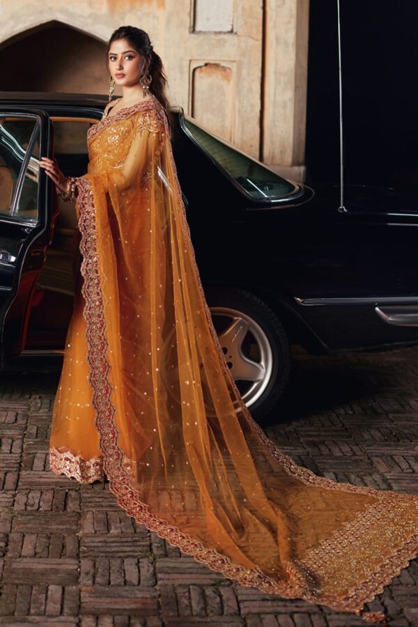 My Fashion Road Qalamkar Shadmani Formals | Bridal Collection 2025 | Sajal Ali | SH-02