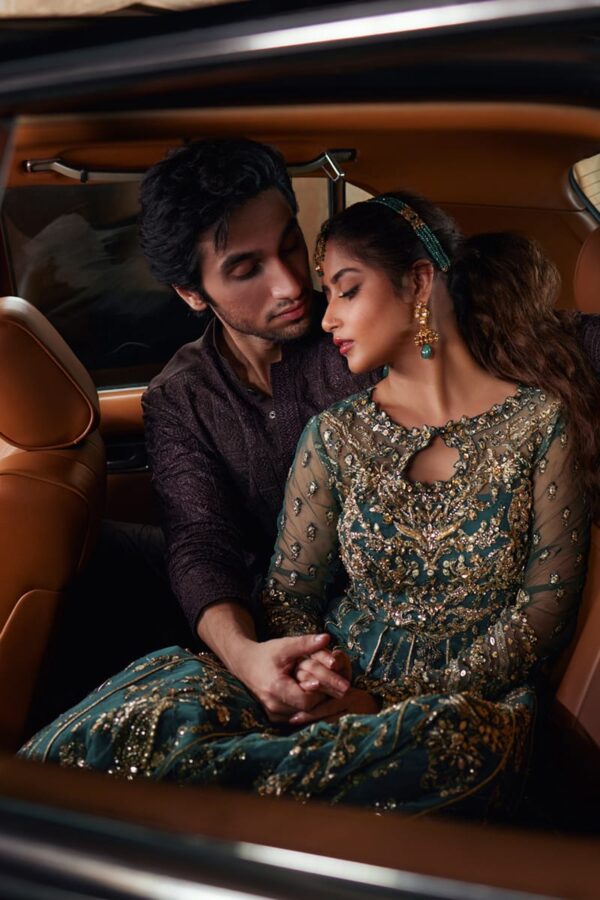 My Fashion Road Qalamkar Shadmani Formals | Bridal Collection 2025 | Sajal Ali | SH-06