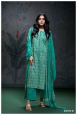 My Fashion Road Ganga Fashion Aaesha Premium Printed Cotton Satin Suit | S3157-B