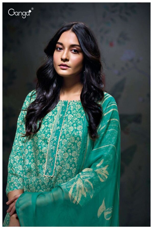 My Fashion Road Ganga Fashion Aaesha Premium Printed Cotton Satin Suit | S3157-B