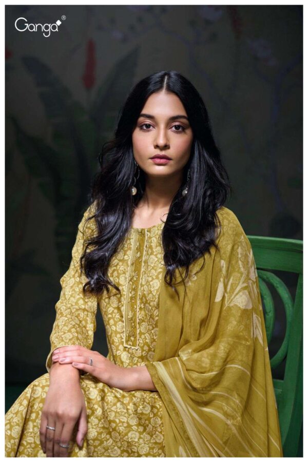 My Fashion Road Ganga Fashion Aaesha Premium Printed Cotton Satin Suit | S3157-A