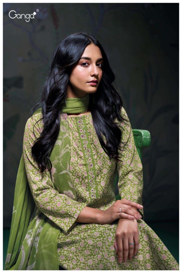 My Fashion Road Ganga Fashion Aaisha Exclusive Cotton Satin Suit | S3161-A