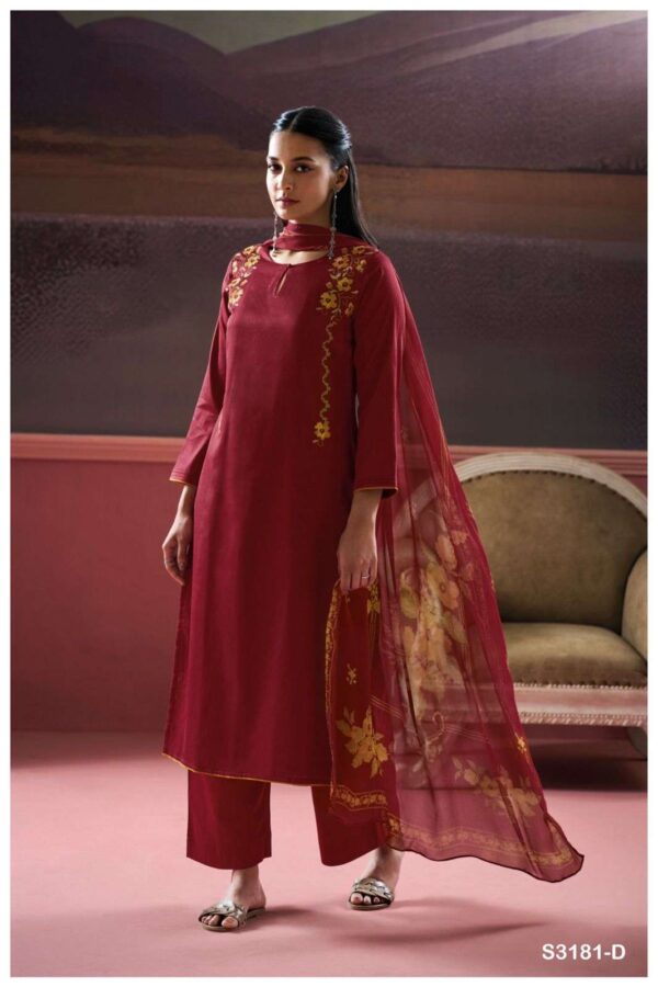 My Fashion Road Ganga Fashion Aashna Exclusive Cotton Silk Suit | S3181-D