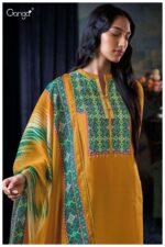 My Fashion Road Ganga Fashion Bozena Fancy Bemberg Silk Suit | S3047-B