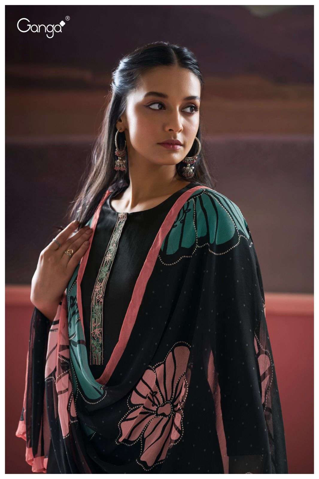 My Fashion Road Ganga Fashion Chelsie Premium Fancy Cotton Satin Suit | S3185-B My Fashion Road Ganga Fashion Chelsie Premium Fancy Cotton Satin Suit | S3185-B