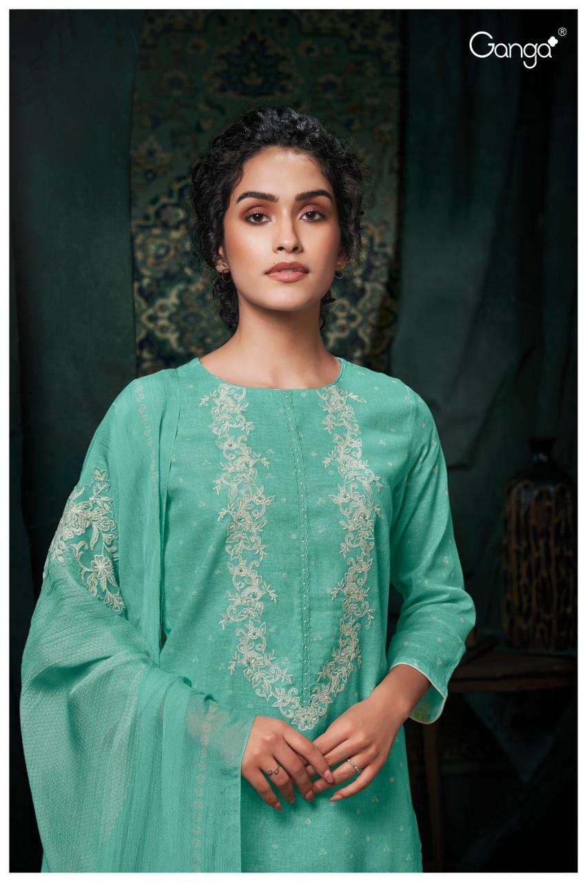 My Fashion Road Ganga Fashion Dviti Pure Linen Exclusive Suit | S2728-B My Fashion Road Ganga Fashion Dviti Pure Linen Exclusive Suit | S2728-B