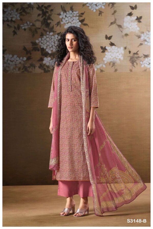 My Fashion Road Ganga Fashion Iana Premium Cotton Ladies Suit | S3148-B