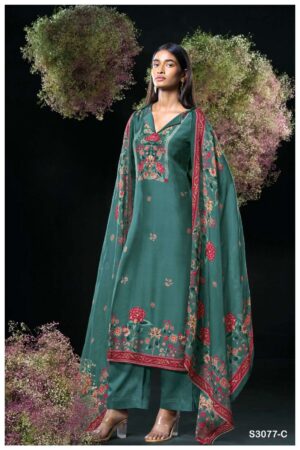 My Fashion Road Ganga Fashion Lavina Pure Bemberg Silk Exclusive Suit | S3077-C