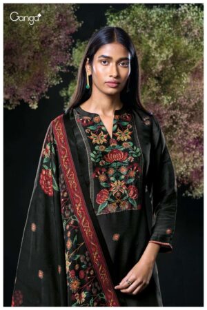 My Fashion Road Ganga Fashion Lavina Pure Bemberg Silk Exclusive Suit | S3077-A