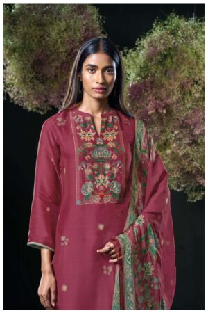 My Fashion Road Ganga Fashion Lavina Pure Bemberg Silk Exclusive Suit | S3077-D